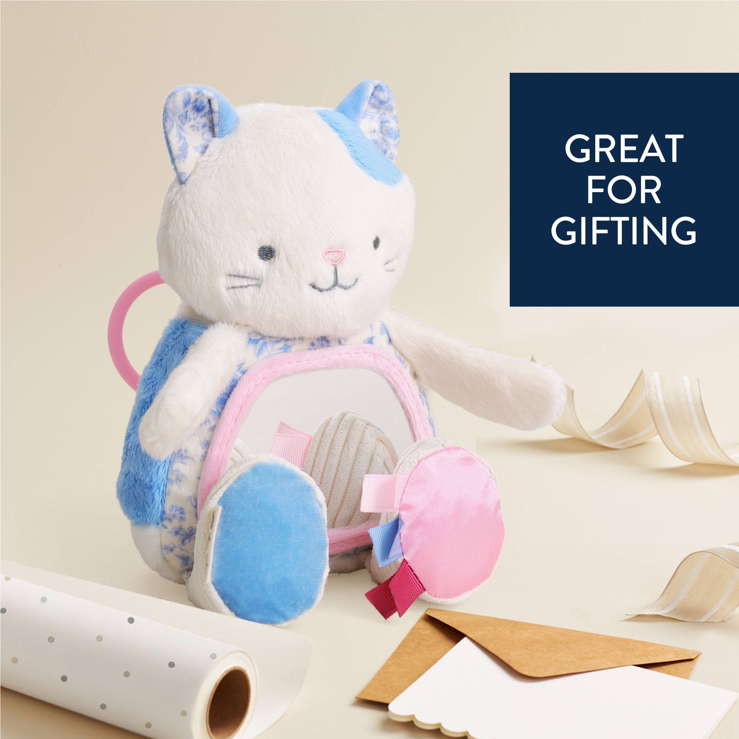 Itzy Bitzy | Itzy Bitzy Mirror™ Sensory Tummy Time Mirror - Kitty