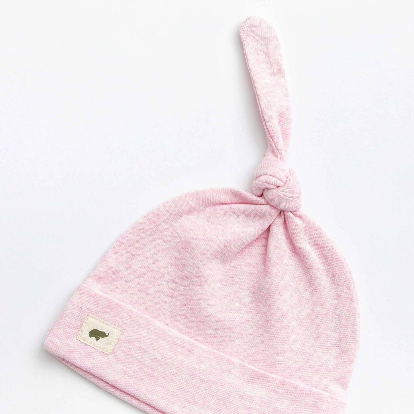 Light Pink Heather Knot Hat | 100% Organic Cotton