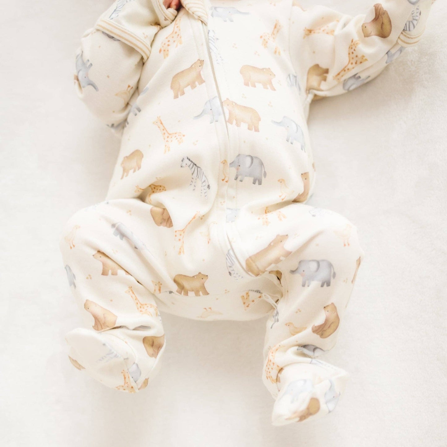 Magnolia Baby | Safari Zip Footie