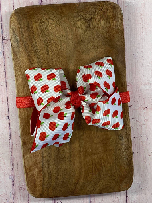 Classic Double Layer Apple Bow Headband