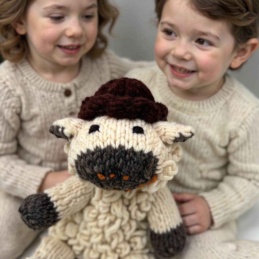Organic Wool Knit Buddy  | Sawyer the Sheep