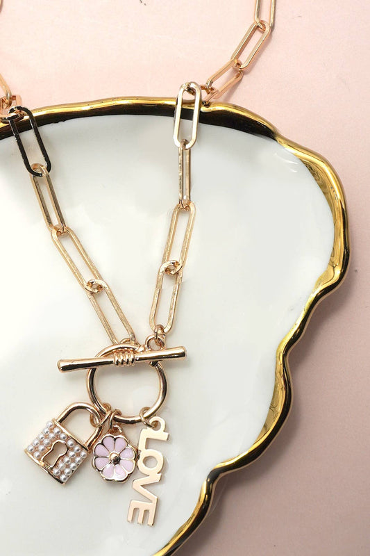 Charm Necklace | Locked in Love