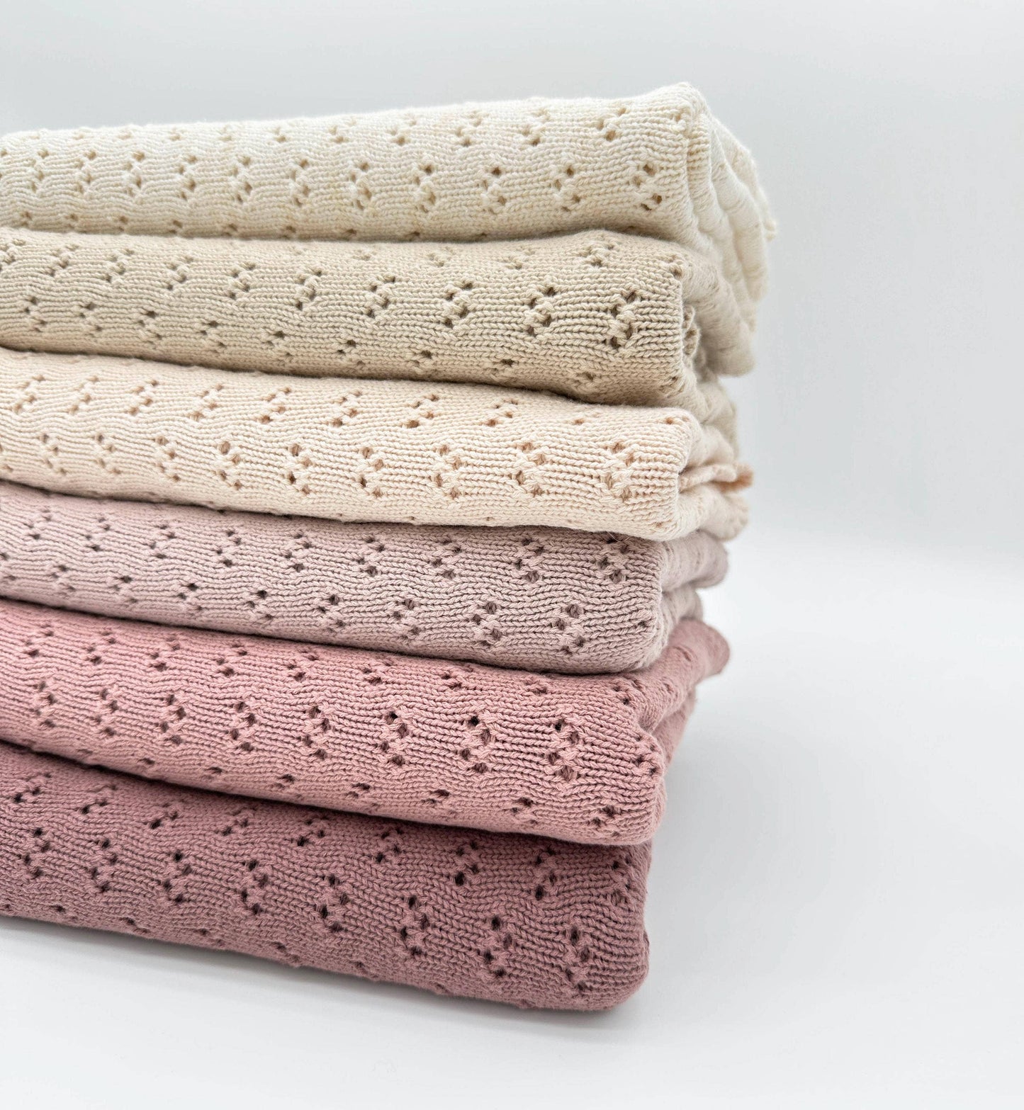 Grace Knitted Cotton Baby Blanket