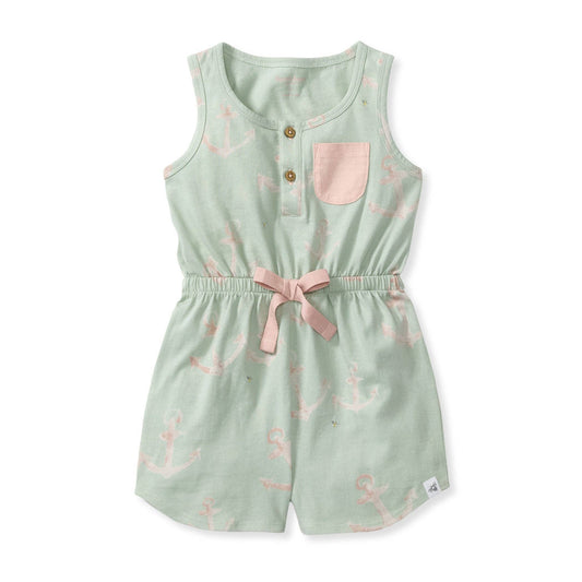 Burt's Bees Baby - Anchors Organic Girl Romper