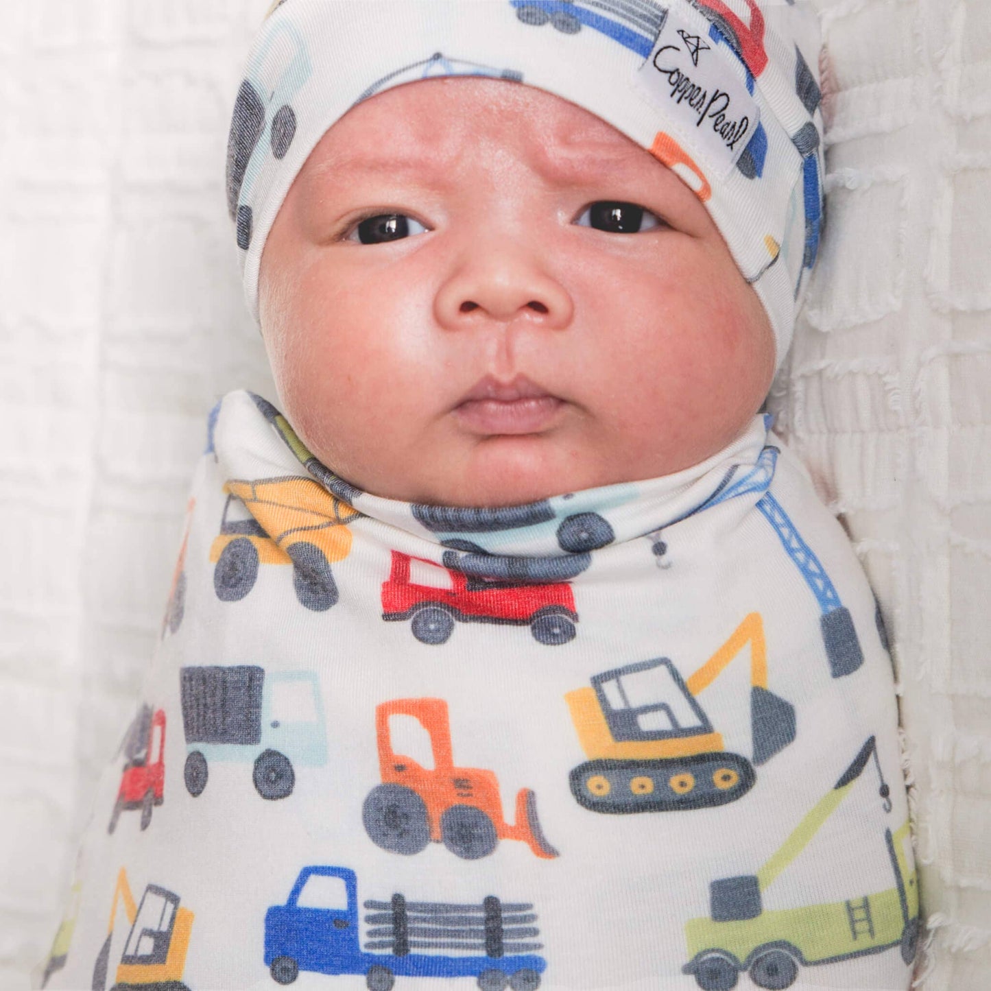 Copper Pearl | Knit Swaddle Blanket - Diesel