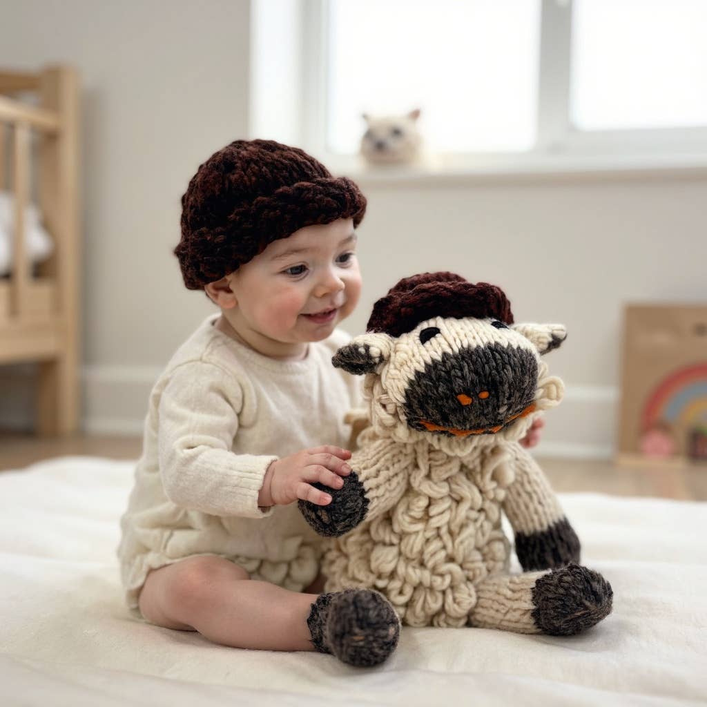 Organic Wool Knit Buddy  | Sawyer the Sheep