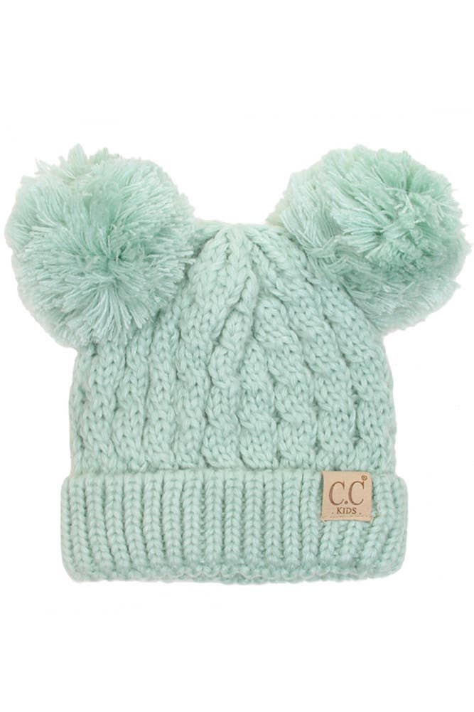 C.C Kids Double Pom Pom Beanie
