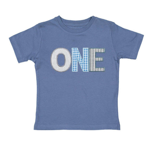 ONE 1st Birthday Patchwork Short Sleeve T-Shirt