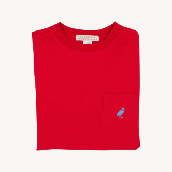 TBBC | Carter Crewneck - Richmond Red with Park City Periwinkle