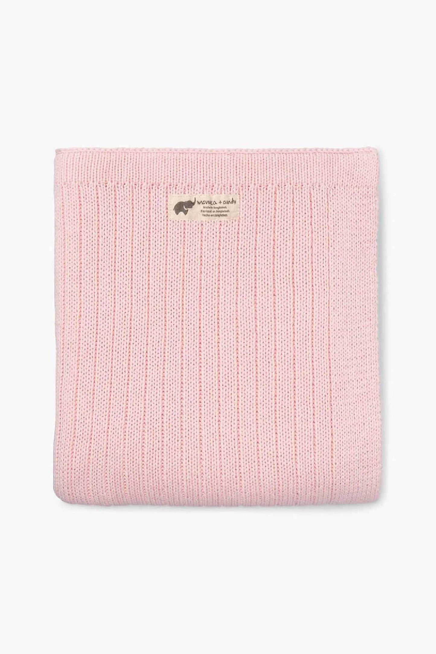Light Pink Snuggle Up Baby Blanket | 100% Organic Cotton