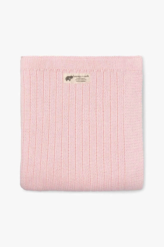 Light Pink Snuggle Up Baby Blanket | 100% Organic Cotton