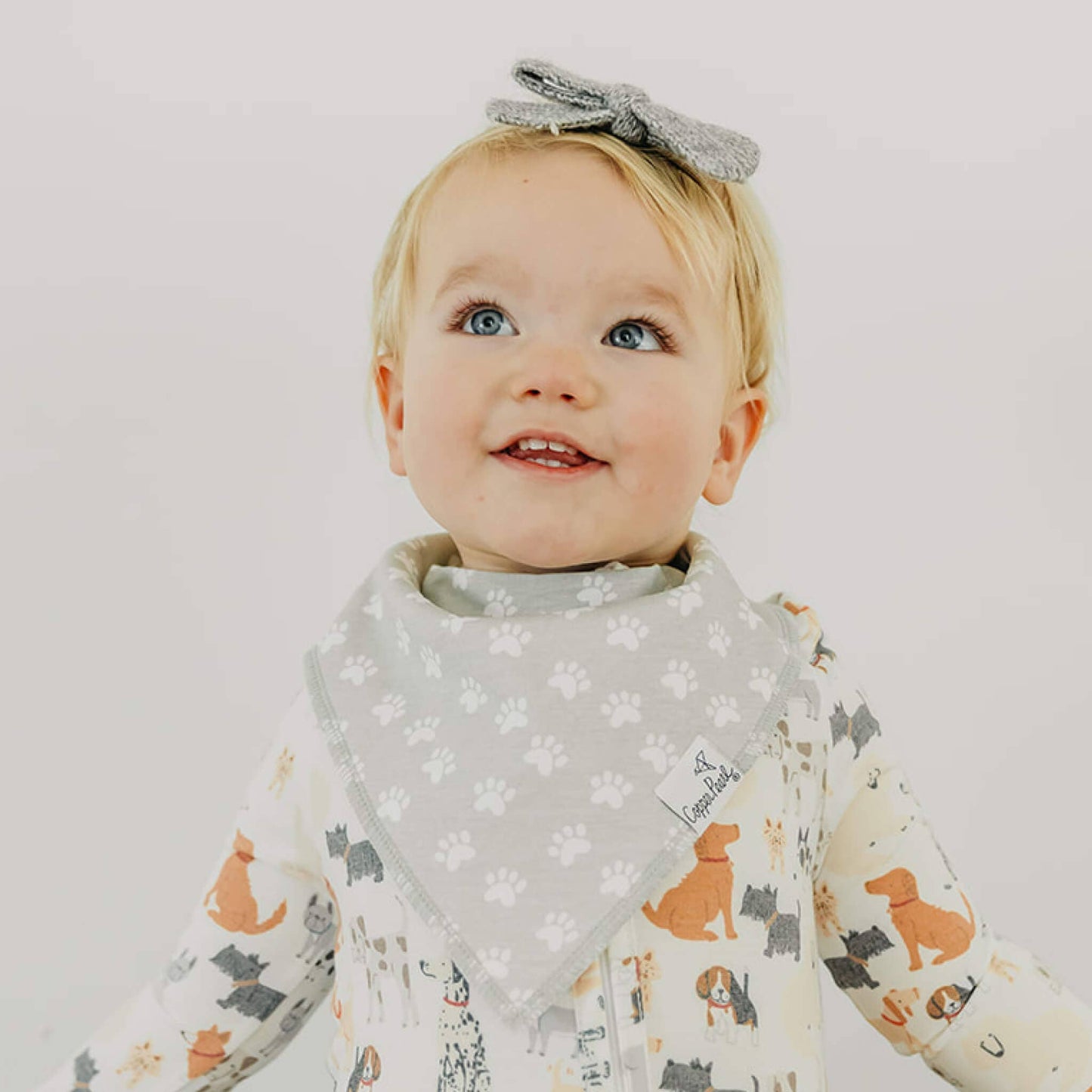 Copper Pearl | 4 Pack Baby Bandana Bibs - Rufus