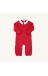 TBBC | Potter's Playsuit (Quilted) - Richmond Red and Worth Ave White