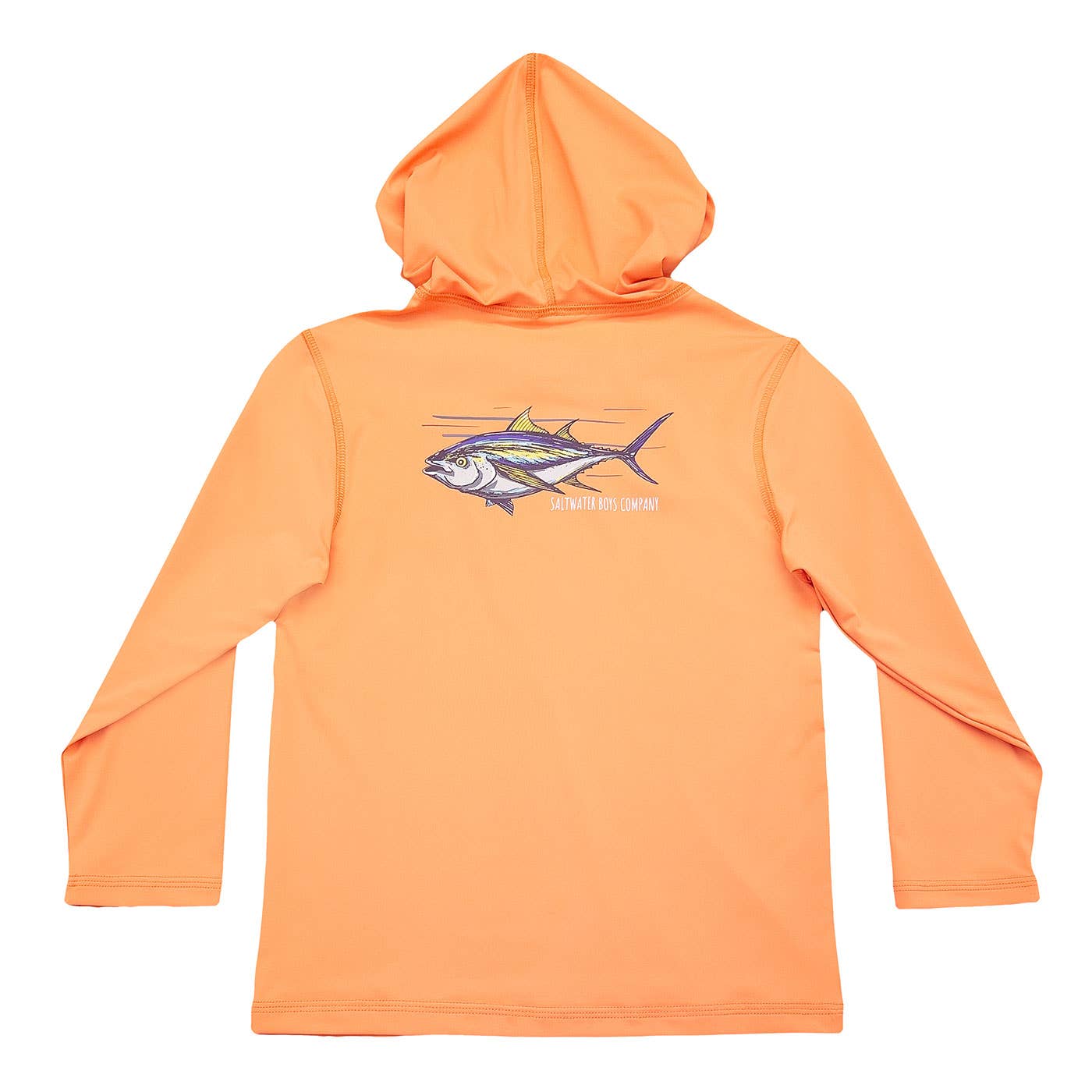 Saltwater Boys Company - Boys Performance Hoodie Coral Tuna