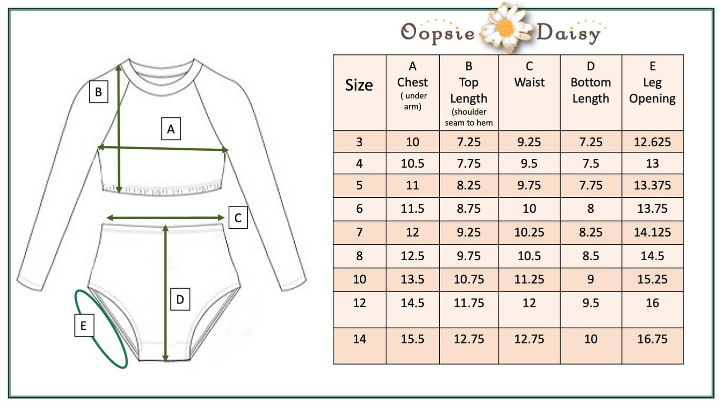 Watermelon 2-Piece Rash Guard Swimsuit