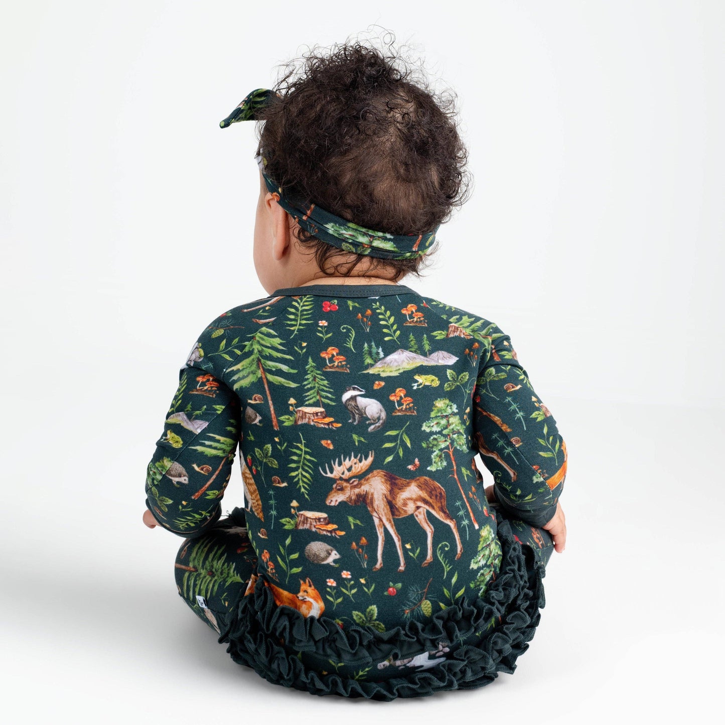 Wood You Be My Friend Ruffle Romper Pajamas