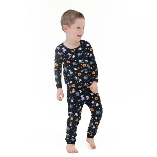 Angel Dear | Halloween Skeleton Buddies - Long Sleeve Loungewear Set
