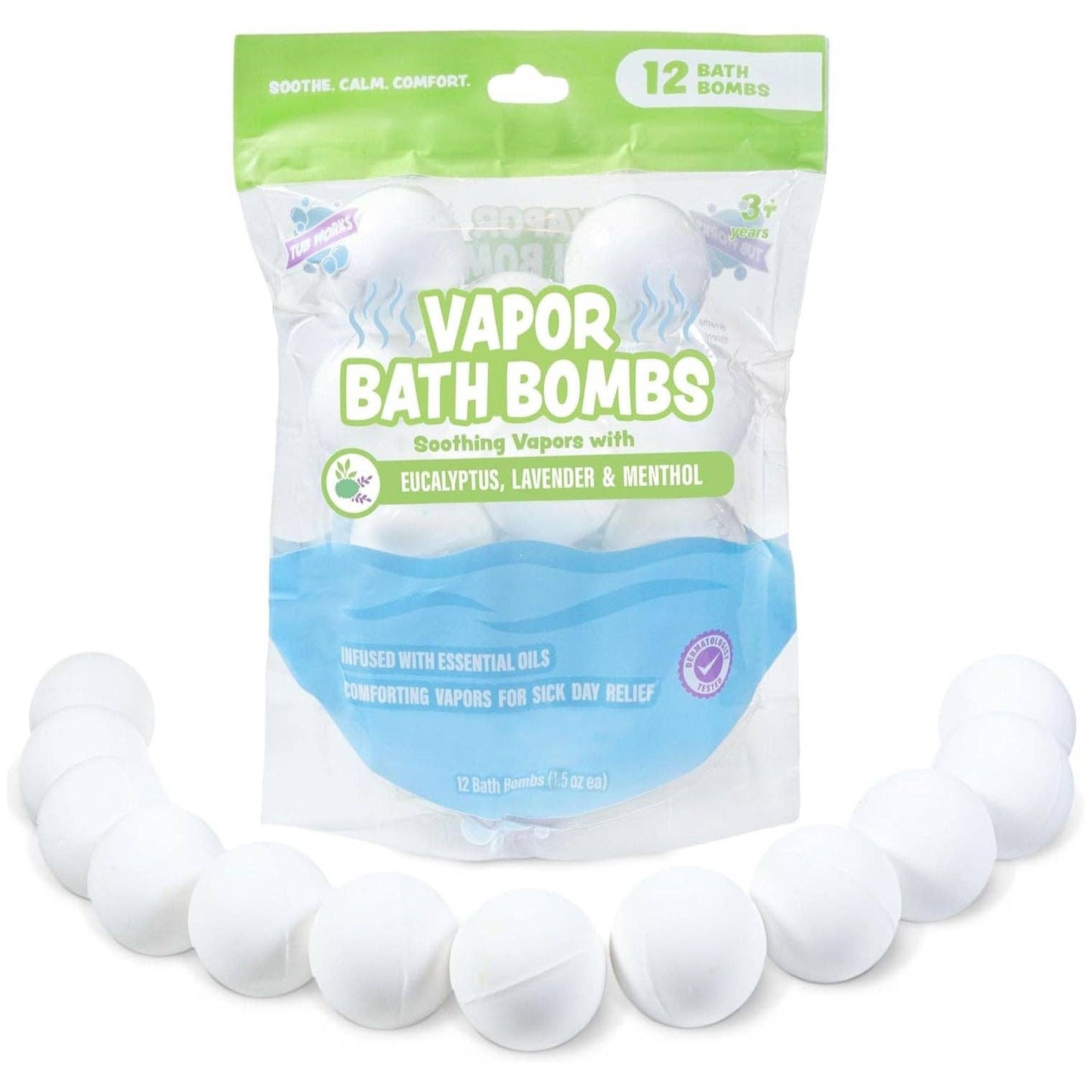 Tub Works® Aromatherapy Vapor Bath Bombs