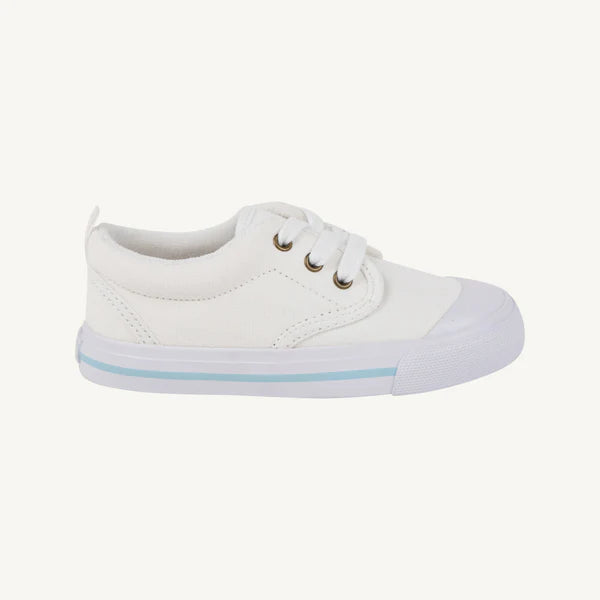 TBBC | Prep Step Sneaker - Worth Avenue White with Buckhead Blue Stripe