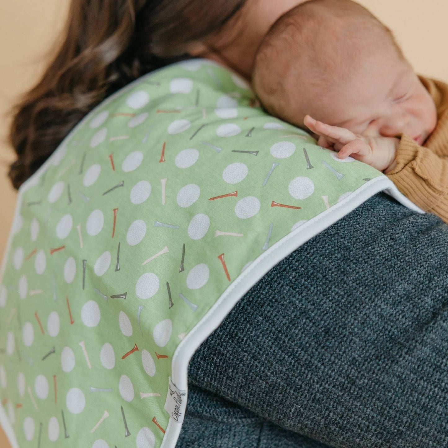 Copper Pearl | 3 Pack Premium Burp Cloths - Bogey