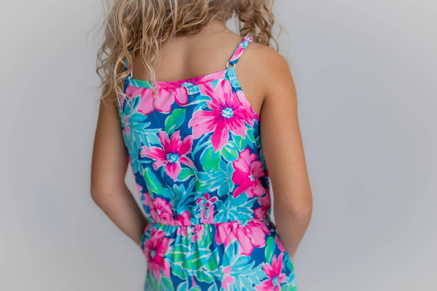 Tropical Floral Print Jumpsuit