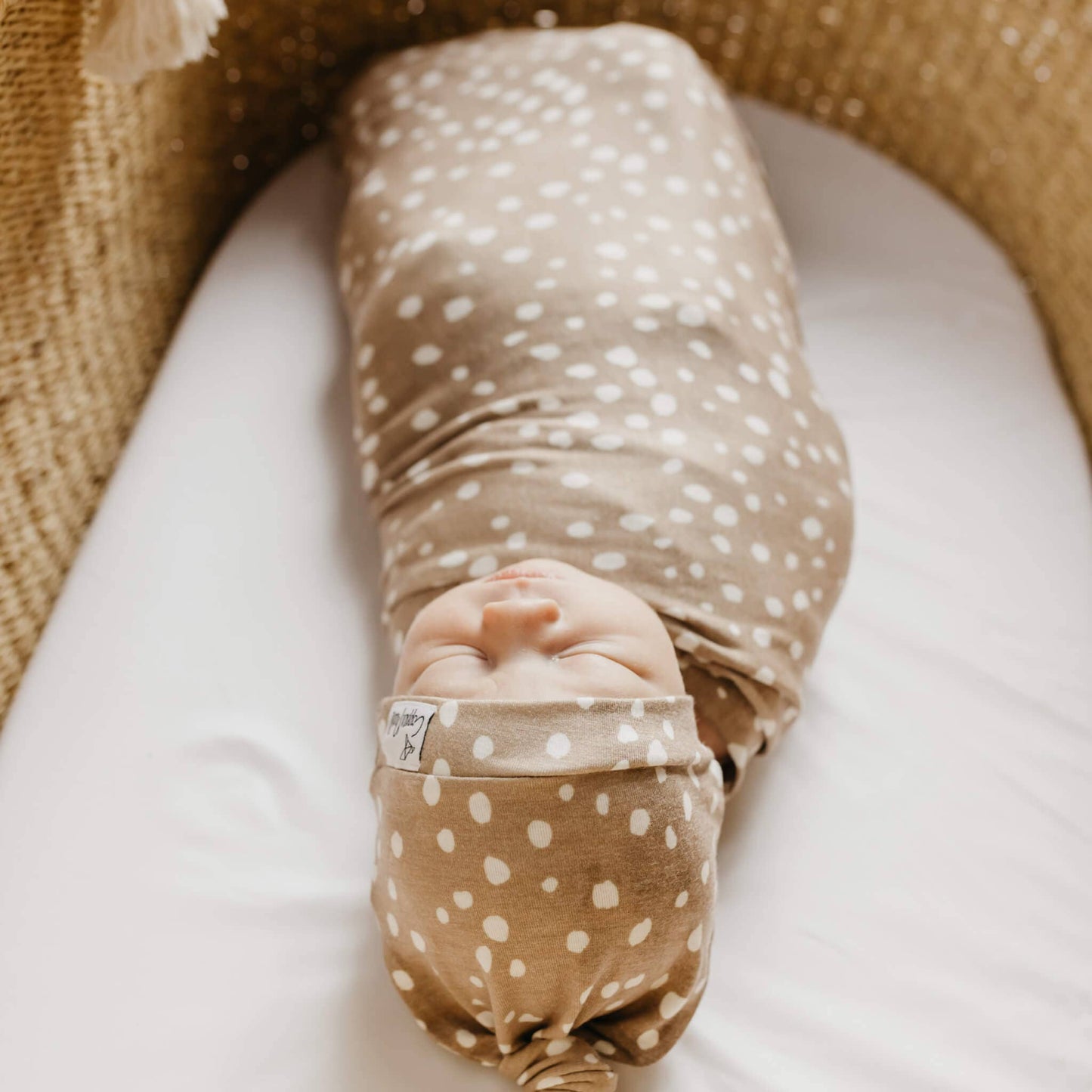 Copper Pearl | Knit Swaddle Blanket - Fawn