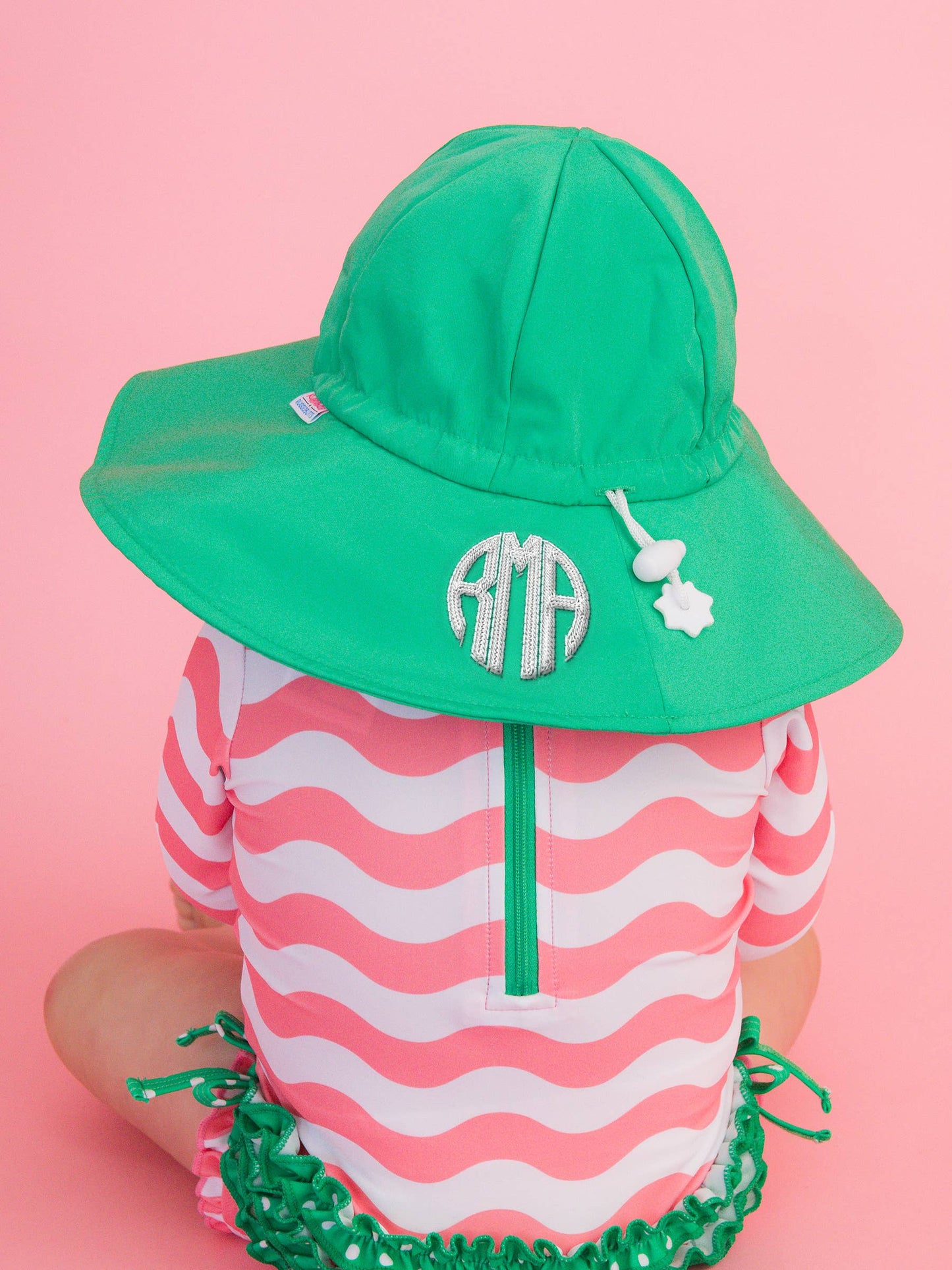 RuffleButts + RuggedButts - Kids Bright Green Sun Protective Hat