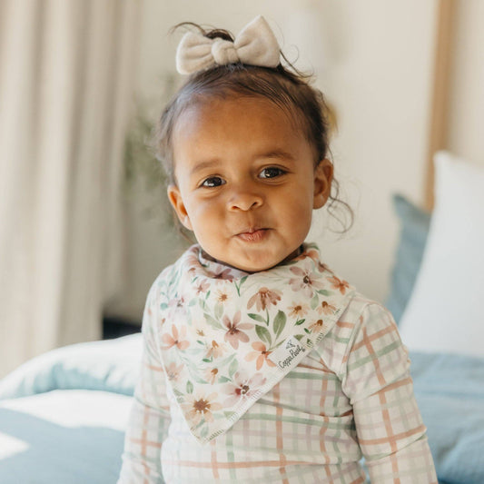 Copper Pearl | 4 Pack Baby Bandana Bibs - Natalie