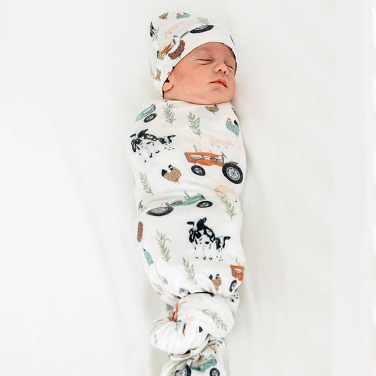 Copper Pearl | Knit Swaddle Blanket - Jo
