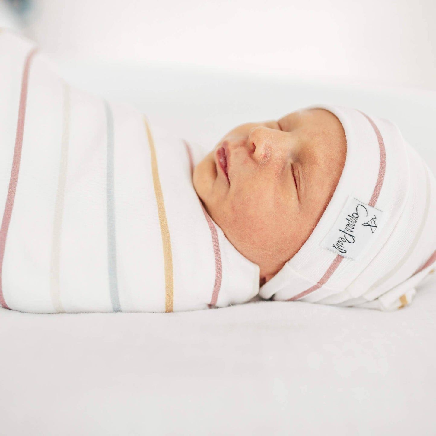 Copper Pearl | Knit Swaddle Blanket - Piper