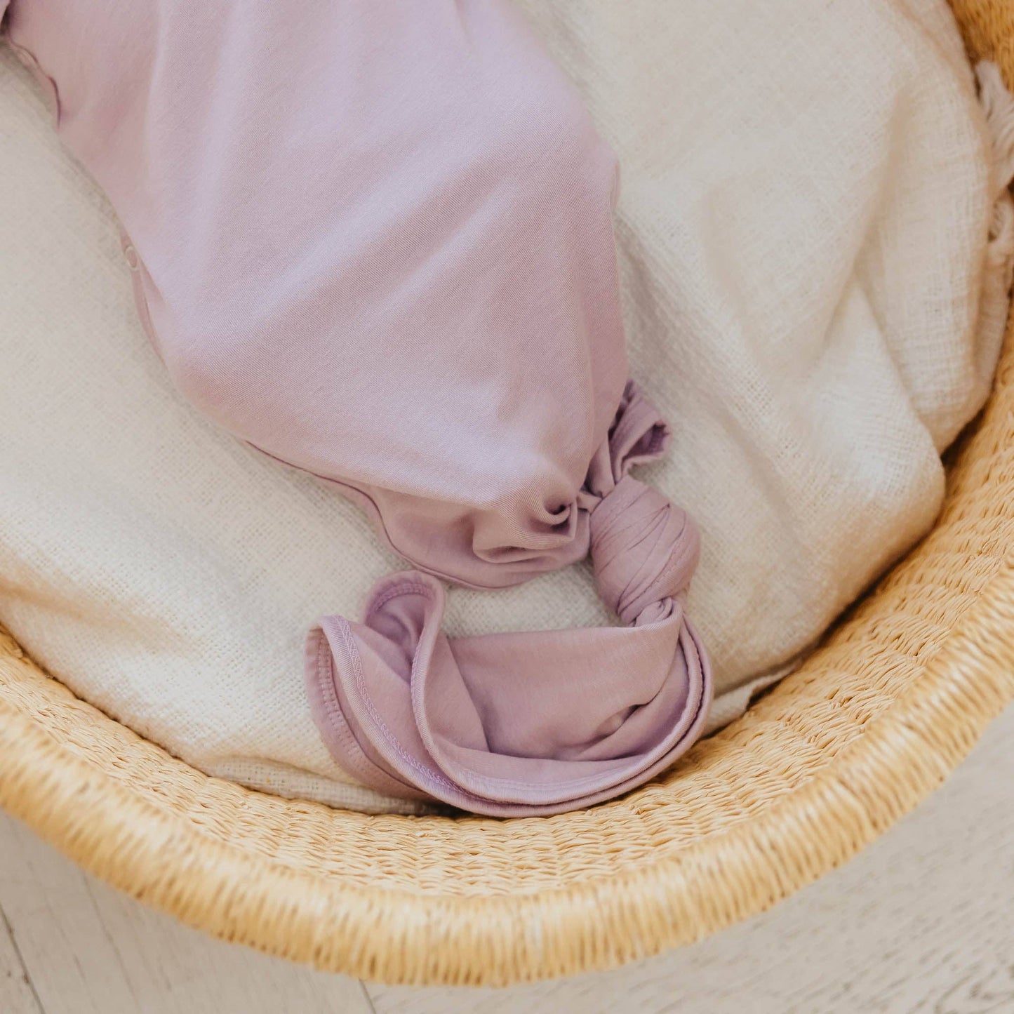Copper Pearl | Newborn Knotted Gown - Lily