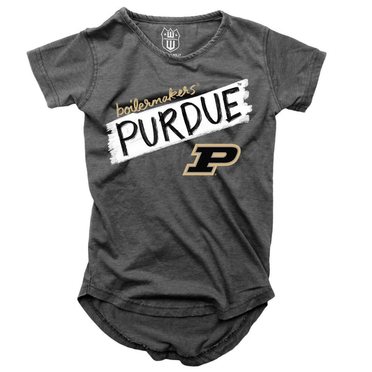 Purdue Boilermakers NCAA Girls S/S Burnout Tee