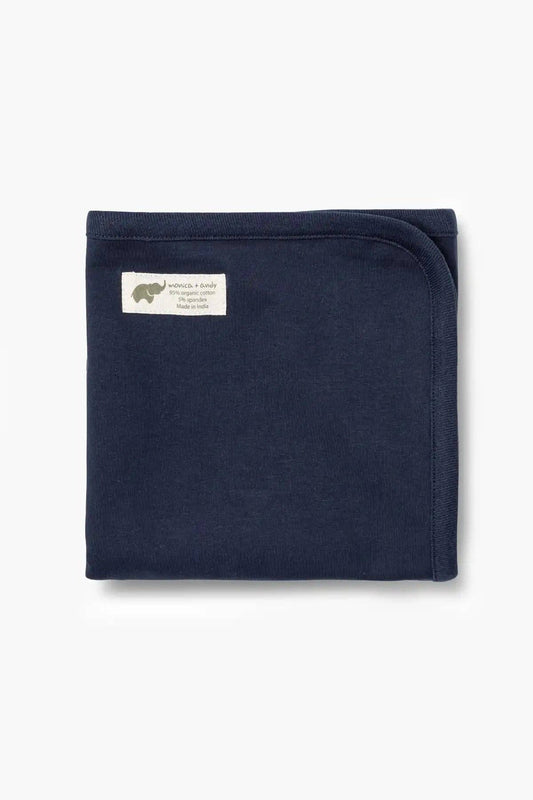 Navy Coming Home Blanket | 100% Organic Cotton