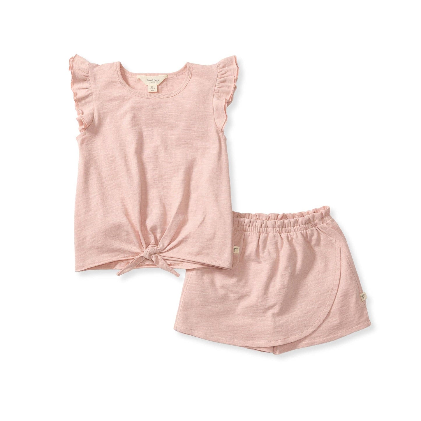 Burt's Bees Baby - Organic Girl Slub Tee & Shorts Set