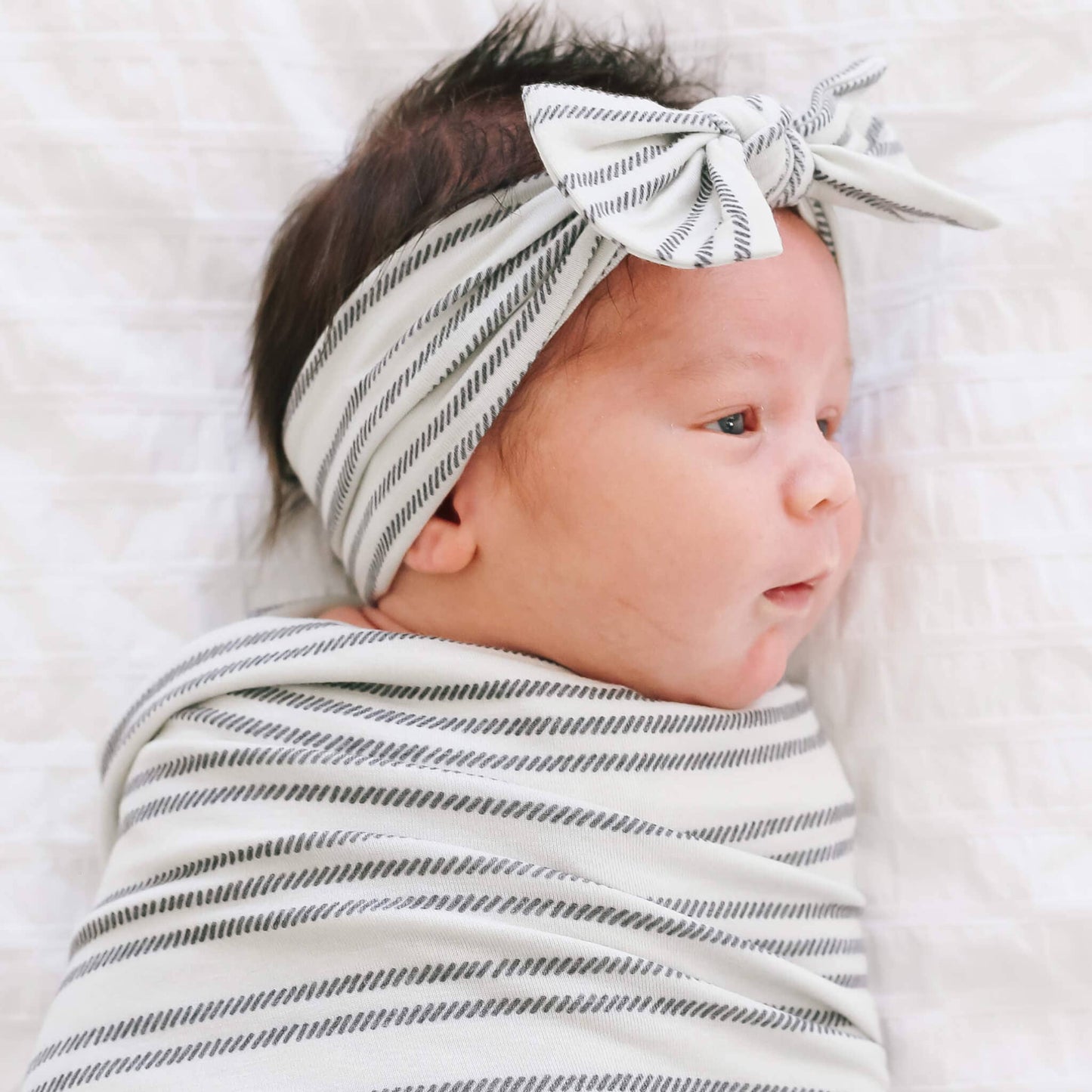 Copper Pearl | Knit Swaddle Blanket - Midtown