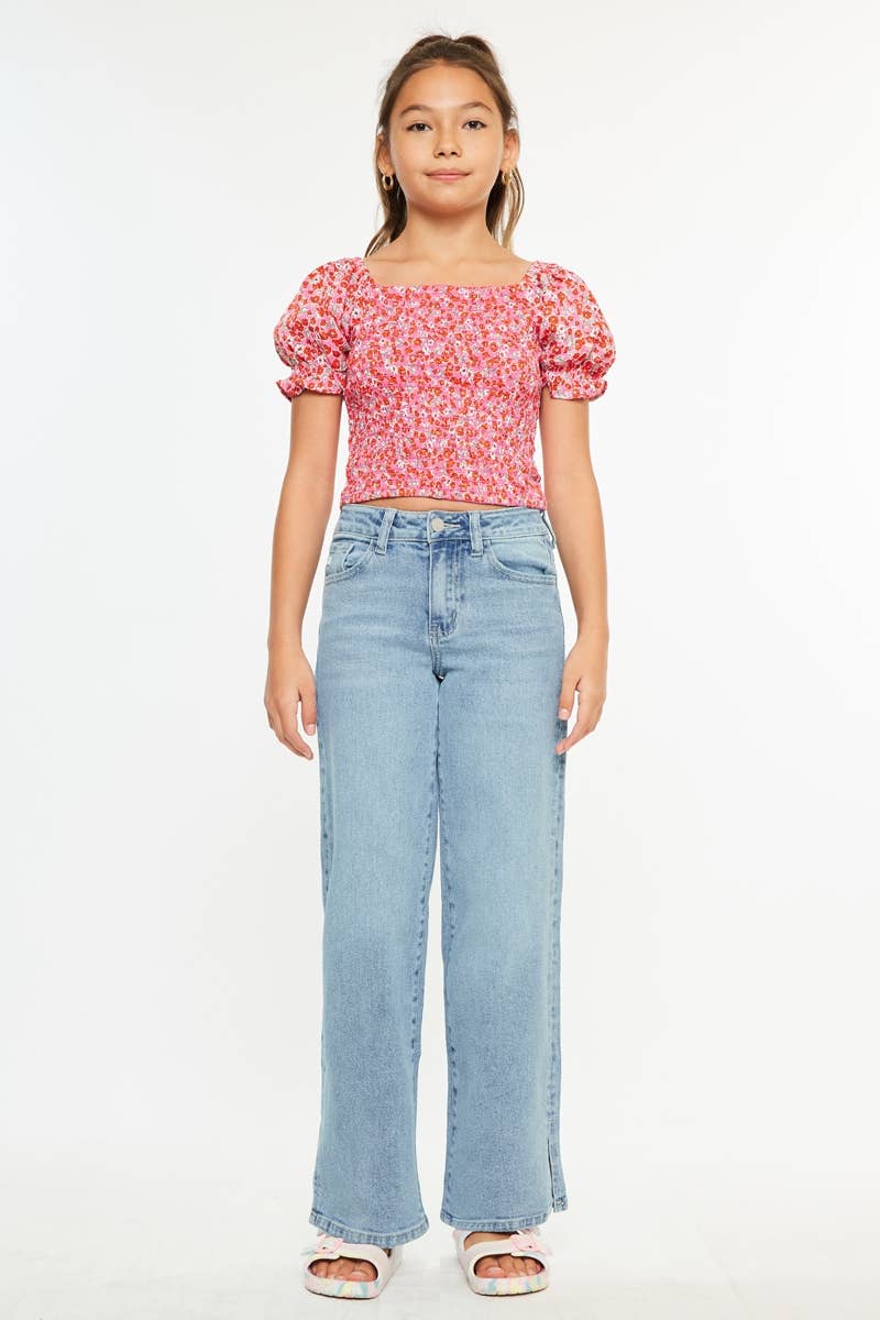 Kan Can USA - Aurora High Rise Wide Leg Jeans