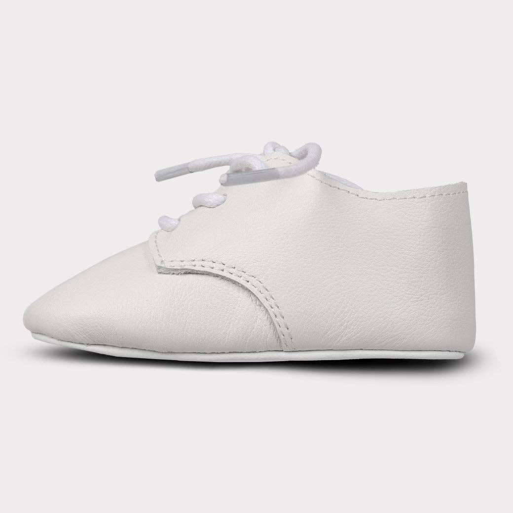 August Girls Crib Lace-Up Shoe