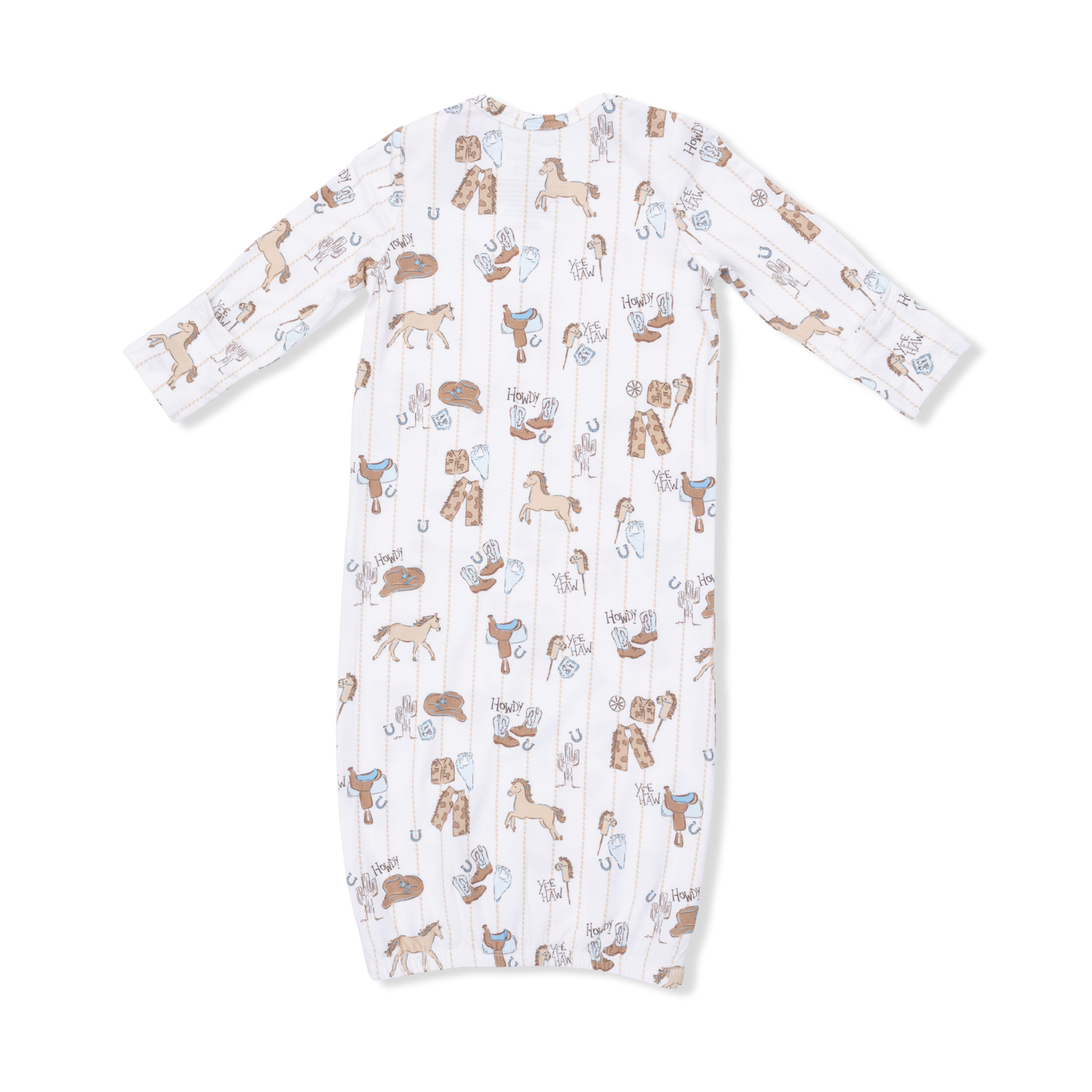 Angel Dear | Cowboy Nursery - Lap Shoulder Gown & Beanie Hat