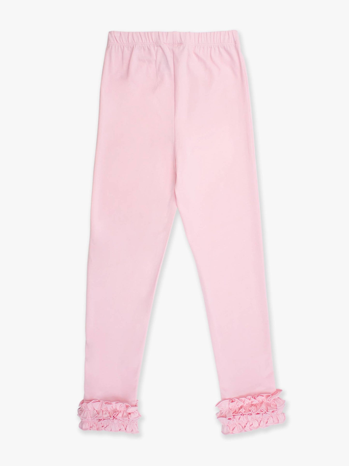 RuffleButts + RuggedButts - Girls Pink Classic Ruffle Leggings