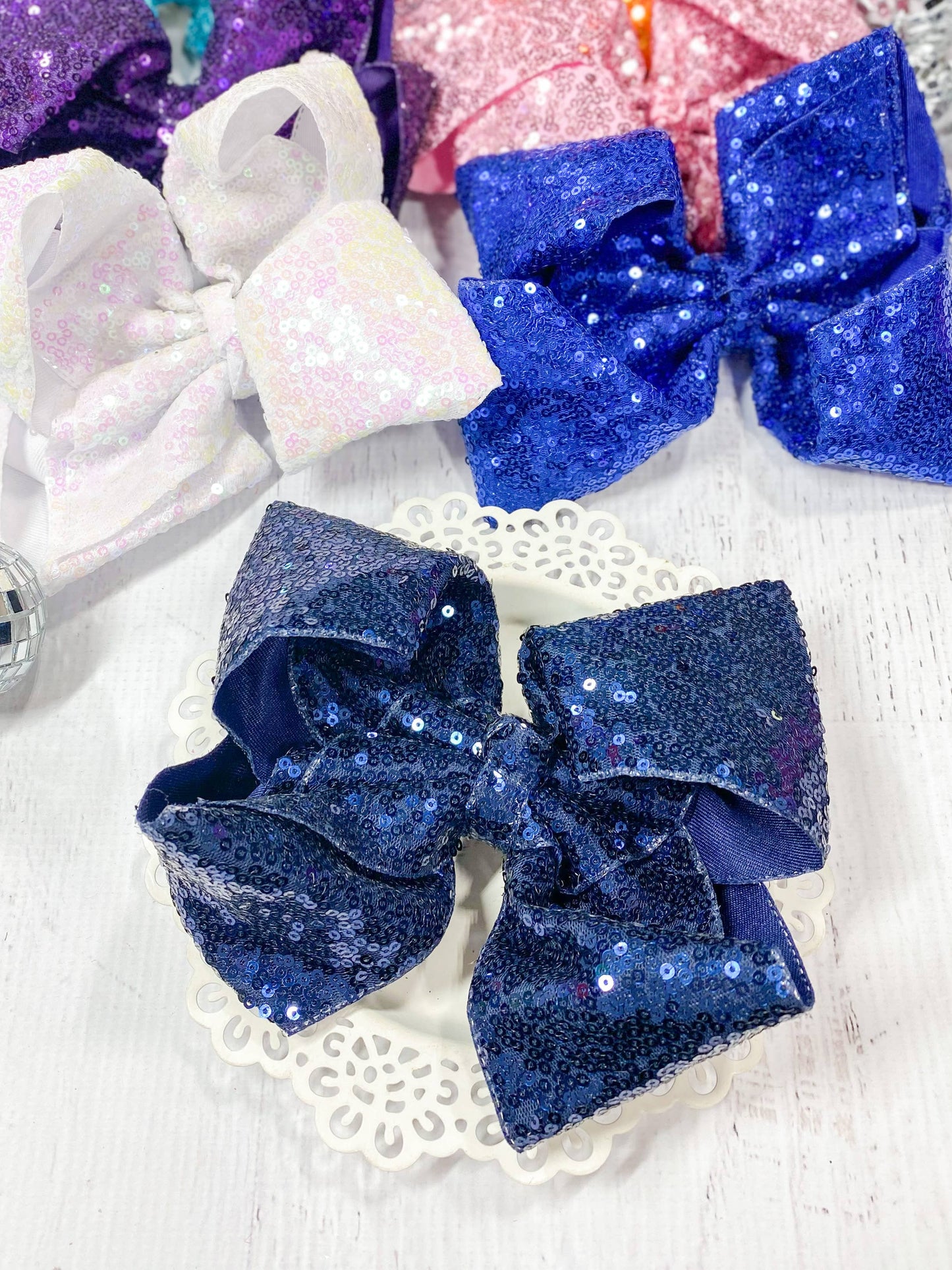 Sequin Texas Size Hair Bows