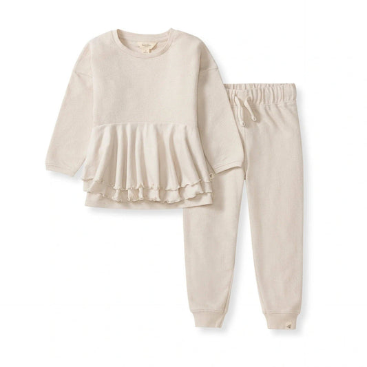 Textured Knit Sweatshirt & Pants Set