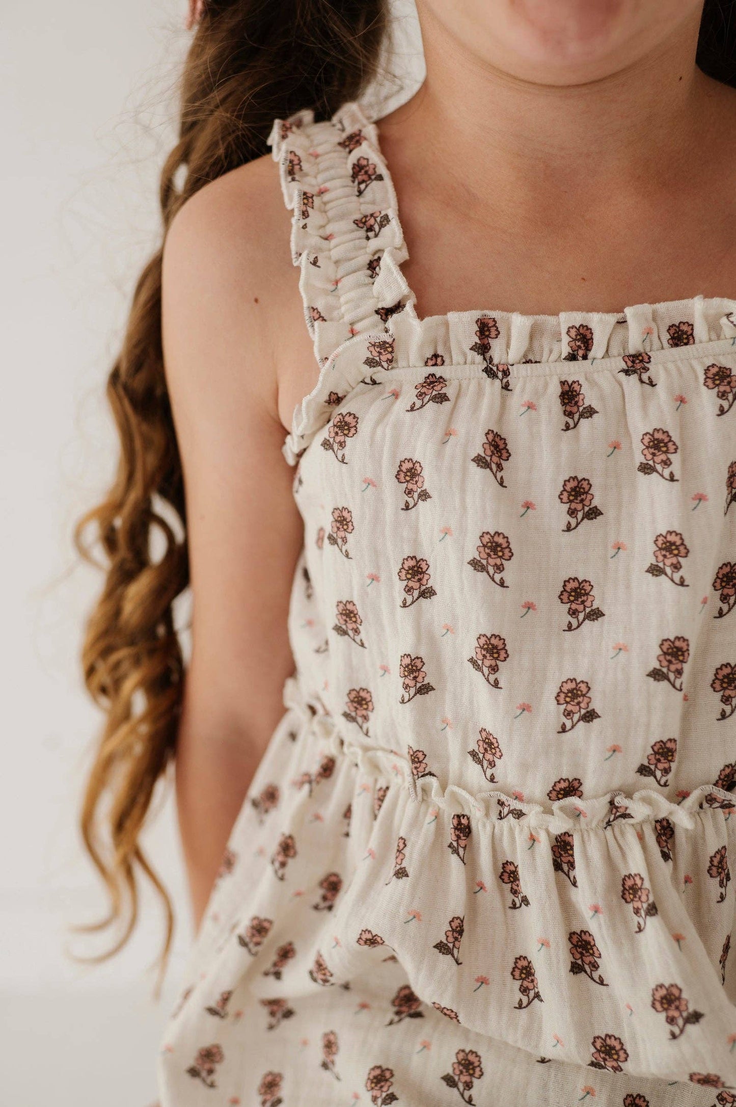 Avery & Alexander Ruffle Gauze Tank