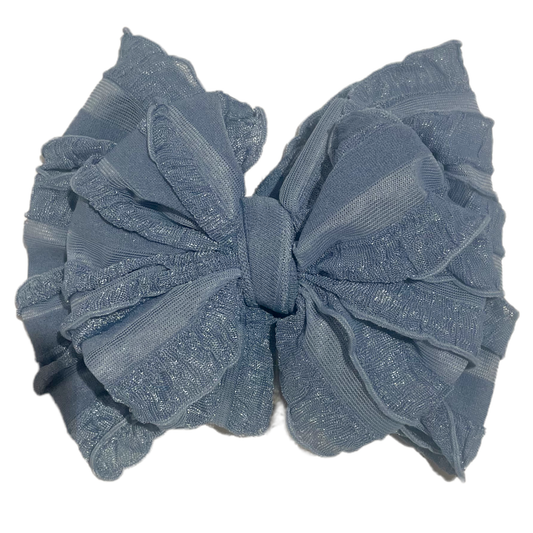 Rockin Royalty - Denim Ruffled Headband