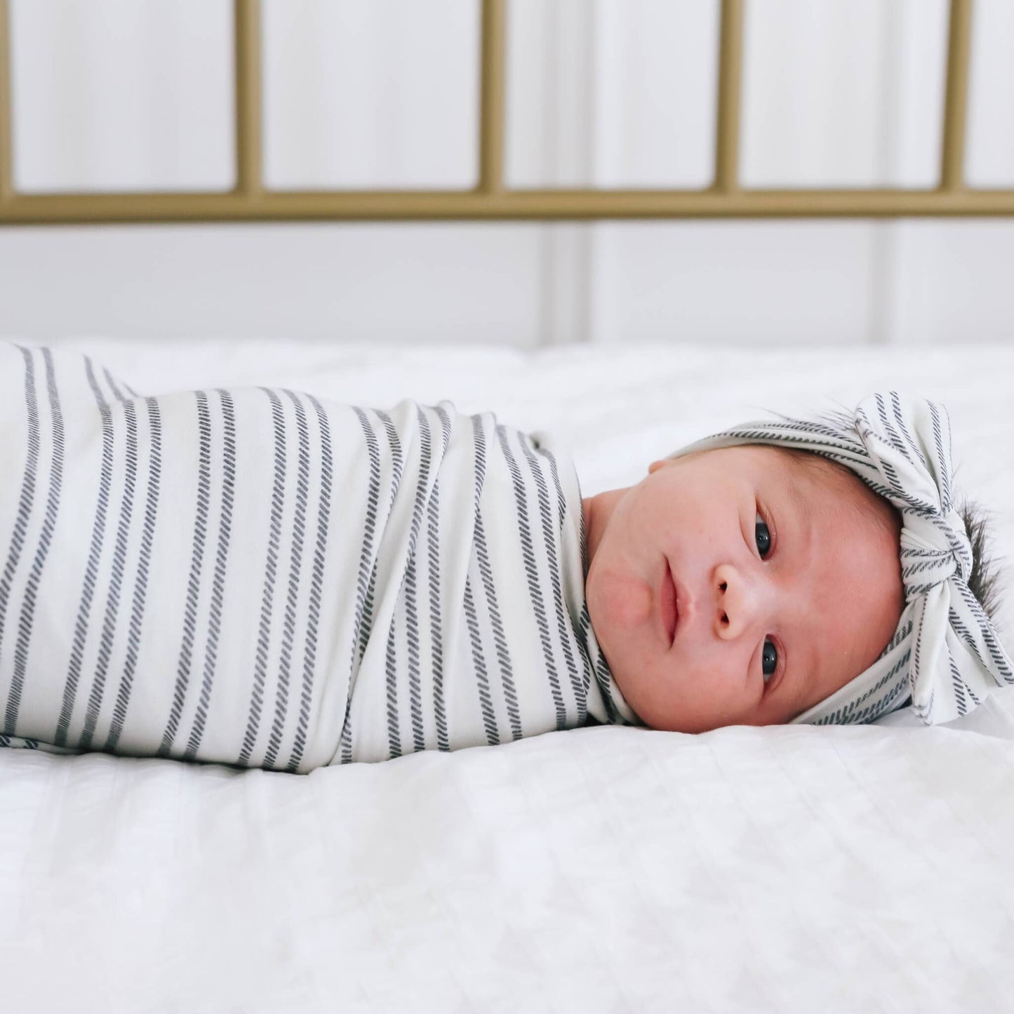 Copper Pearl | Knit Swaddle Blanket - Midtown