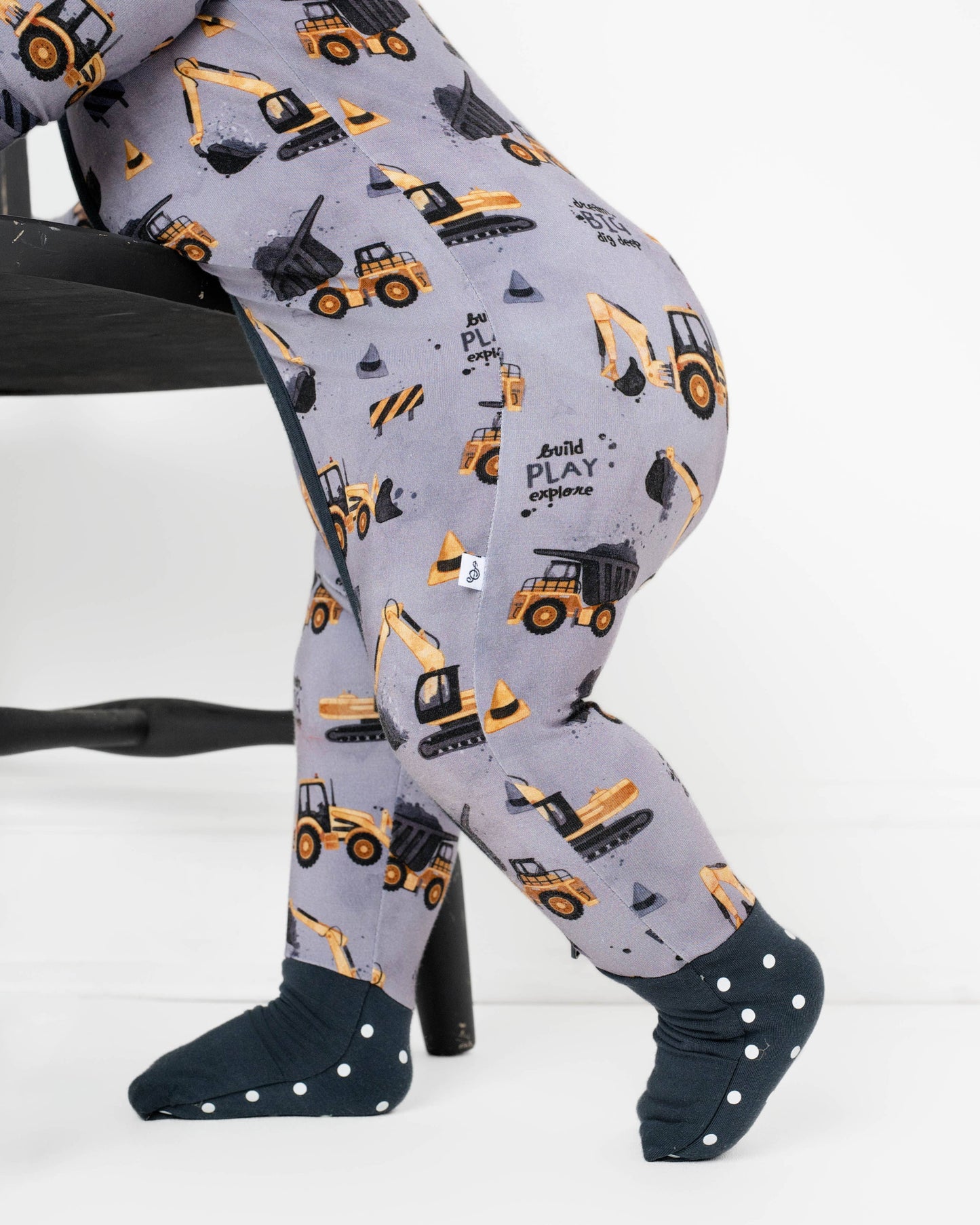 Snooze Crew Baby Bamboo Zipper Romper Pajama Set