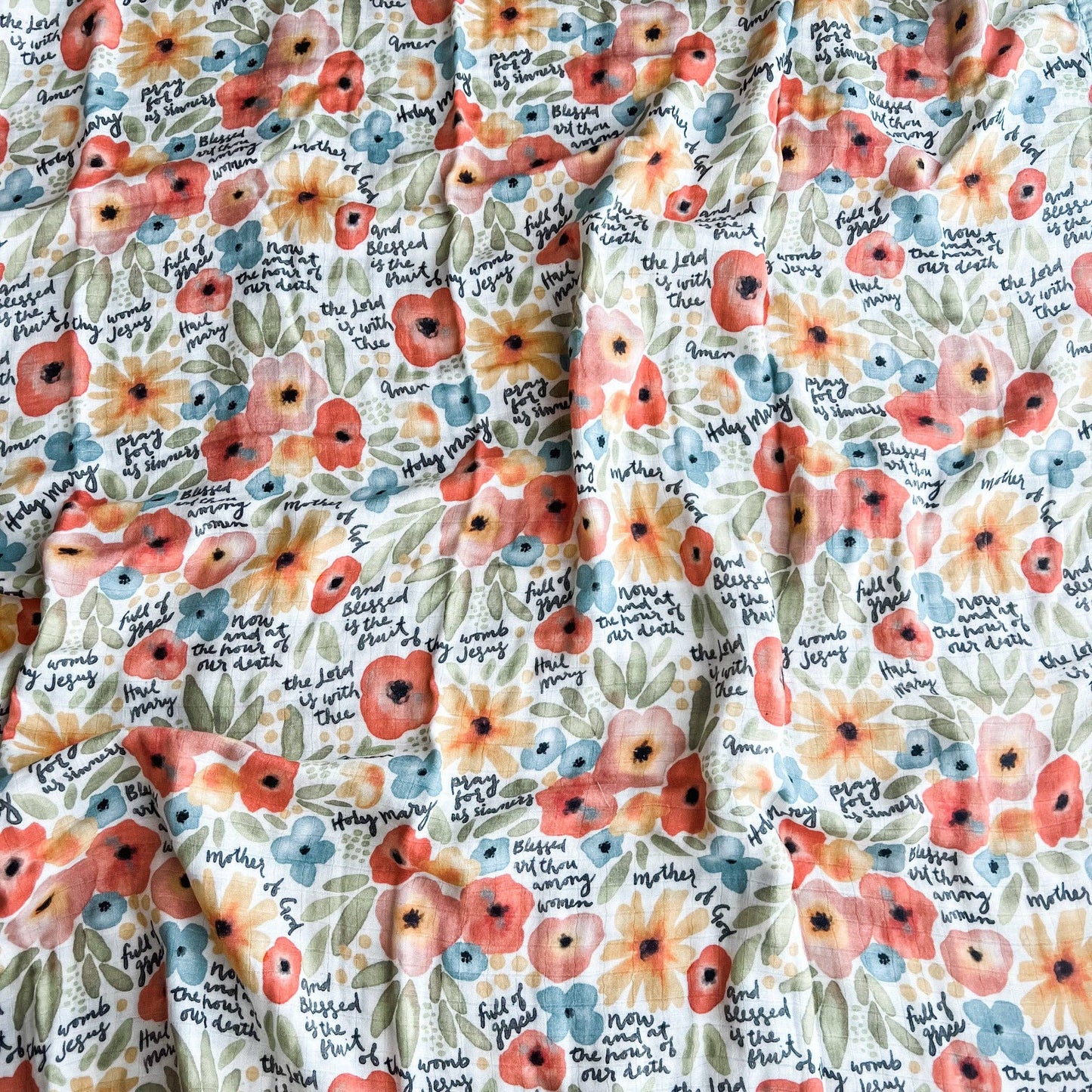 Luxury Double Sided Muslin Blanket - Watercolor