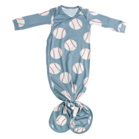 Copper Pearl | Newborn Knotted Gown - Slugger
