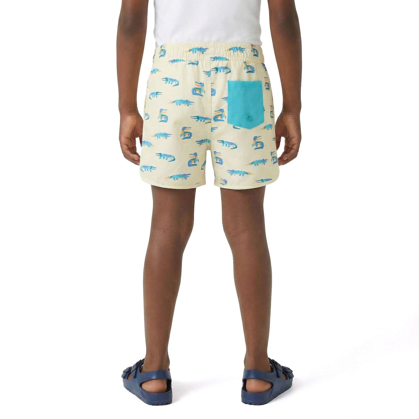 Andy & Evan - Kids Swim Trunk | Lime Gator