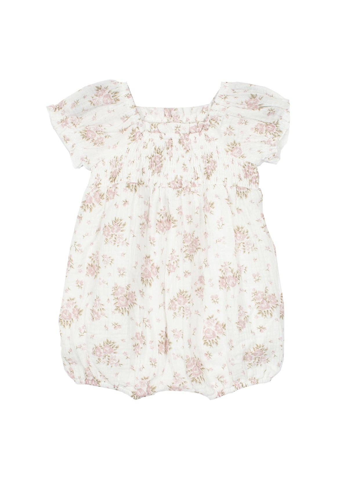 mabel + honey - Rose Garden  Baby Romper