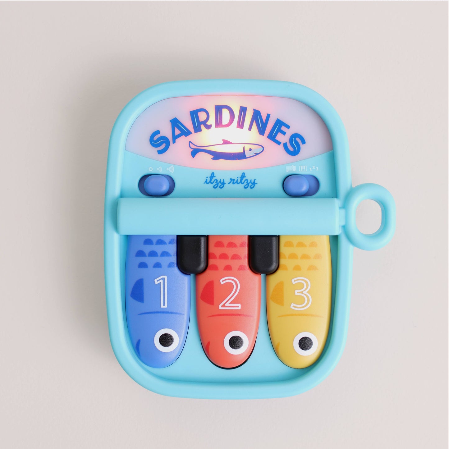 Italy Ritzy | Bitzy Tunes™ Sardines - Light-up Interactive Piano Toy